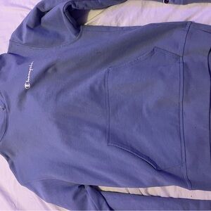 Champion Light Blue Athletic Hoodie